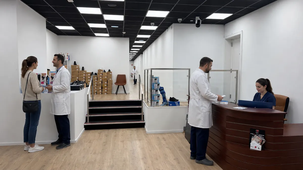 Accueil et espace orthopédique du Royal Medical Centre